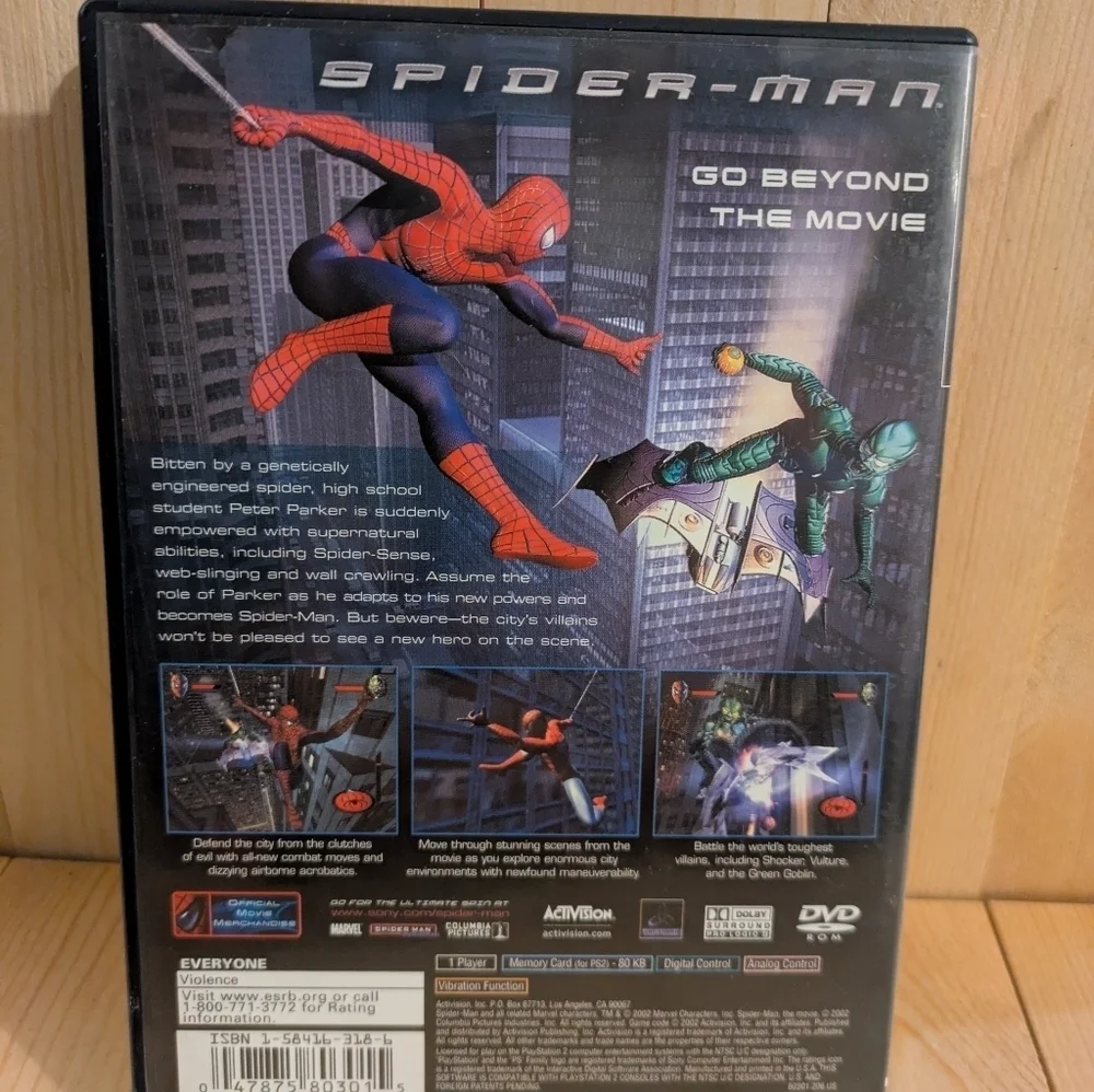 Spider-Man for PlayStation 2 - Black and Red Used